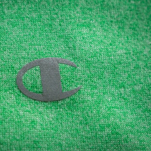 Lot of 2 Champion Soft V-Neck Shirts, Gray & Green - Picture 5 of 8